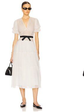 Helsa The Sasha Dress in Silk Chiffon